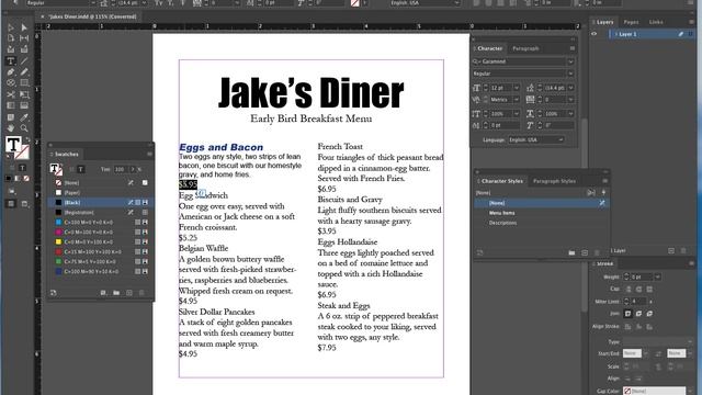 Using Character Styles for Text Formatting in InDesign смотреть онлайн