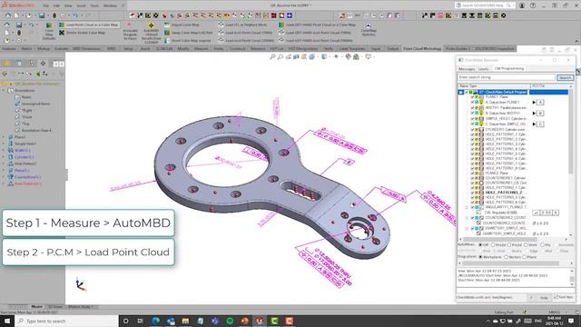 Tech Tip: Using Checkmate for SolidWorks to Merge MBD Scan Data смотреть онлайн