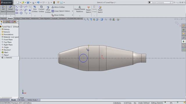 Tuned Pipe 2 (Video Tutorial) SolidWorks смотреть онлайн