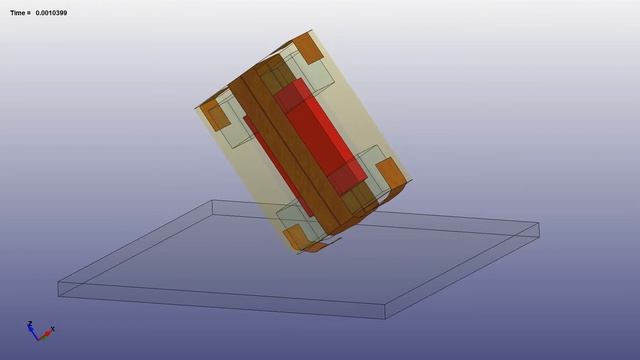 Ansys LS-DYNA 落摔分析 Drop test 1 смотреть онлайн