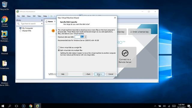 Setup and Install of Server 2008 in VMWare Workstation 14 on Windows 10 смотреть онлайн