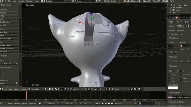 Simple Game Character Creation Part 3: Retopology Part 2 смотреть онлайн
