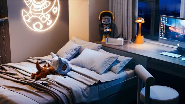 CGsorealCom Such a Cute Bedroom D5 Render смотреть онлайн