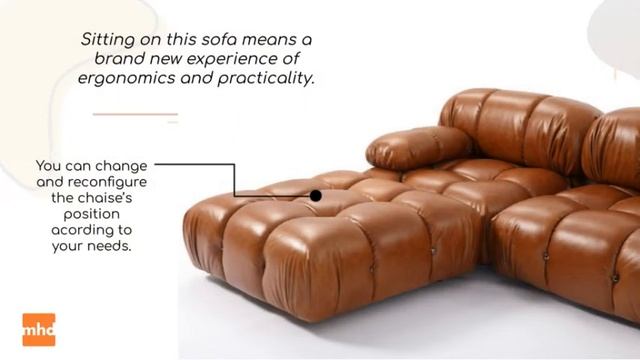 Bellini Camaleonda Tanned Leather Sofa: a Powerful Element of Transformation смотреть онлайн