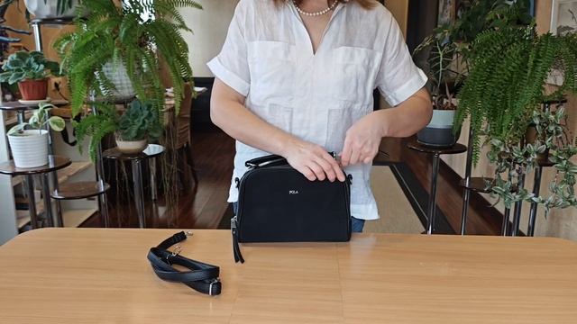 Женская сумка Pola 2419 черная замша смотреть онлайн