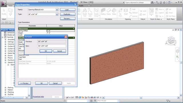 REVIT Basic Arched Opening - CADclips смотреть онлайн
