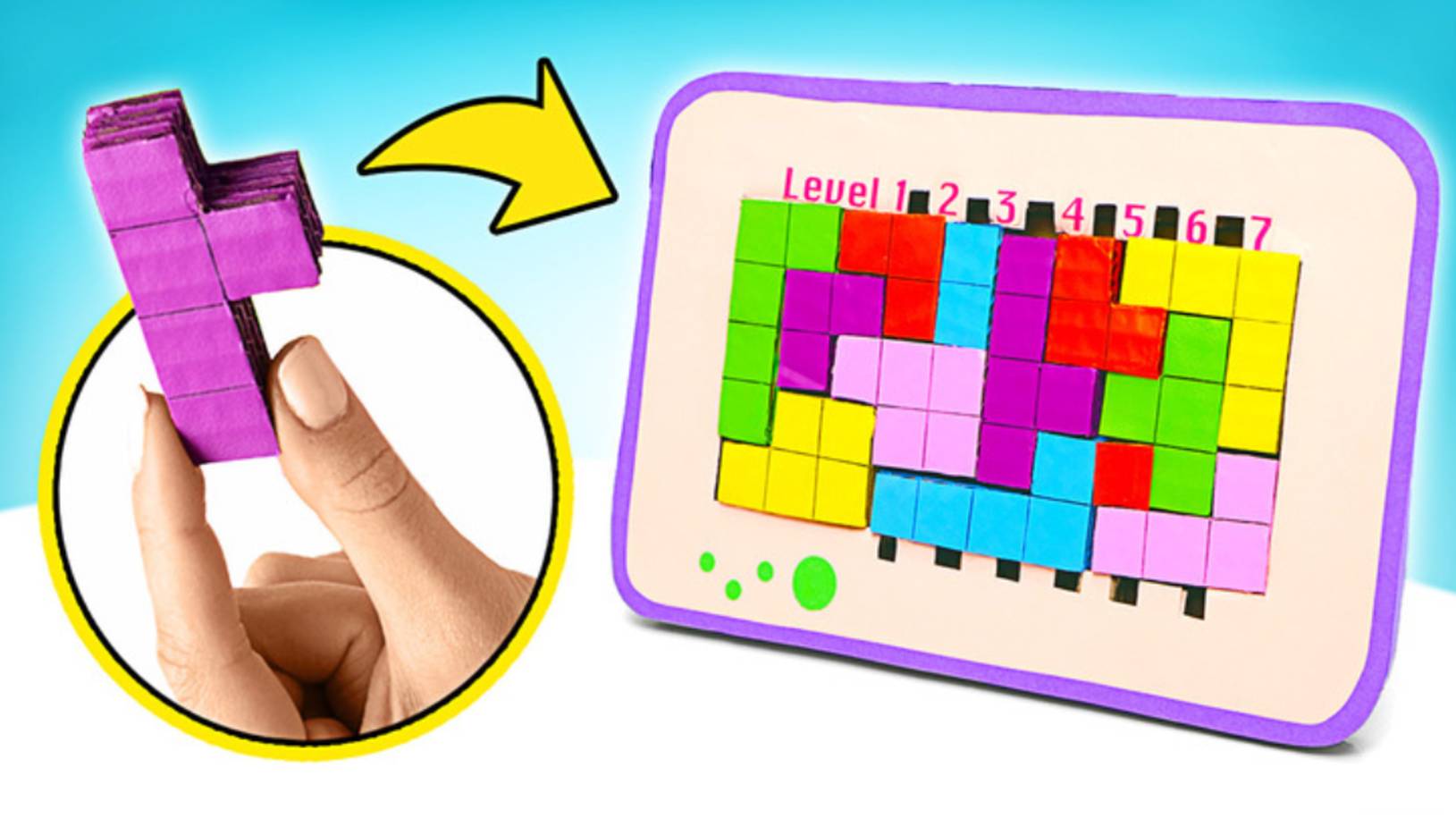 КРУТО! Мастерим Тетрис из обычного картона 🎮 ПРОСТЫЕ И ВЕСЕЛЫЕ ПОДЕЛКИ смотреть онлайн