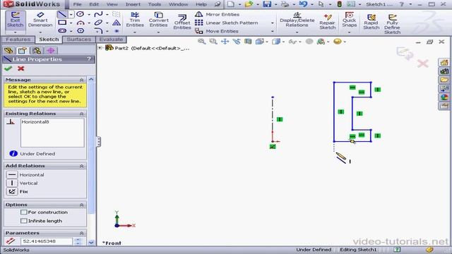 31 SOLIDWORKS Parts Tutorials ( Bracket 01) смотреть онлайн