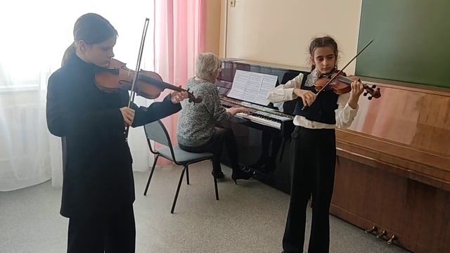 Ж.Рамо "Ригодон" Мельникова Полина и Алаберкян София смотреть онлайн