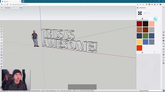 How to create 3D text in SketchUp Free! Super Simple! смотреть онлайн