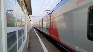 Звук разгона Ласточки и отправление Электропоезда ЭТ2М - 111