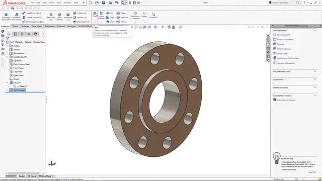 Api 6bx flange design in solidwork with actual dimensions смотреть онлайн
