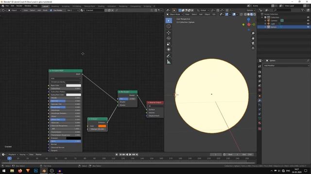 Blender - Procedural Cracked Glowing Shader in Eevee