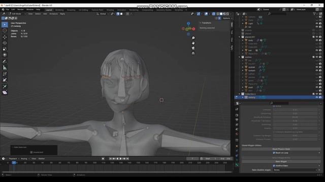 Lets Rig our anime girl character in blender смотреть онлайн