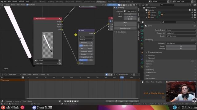 Configurar Bloom en Cycles(Glare) en Blender 2.9 - Consejos Rápidos смотреть онлайн