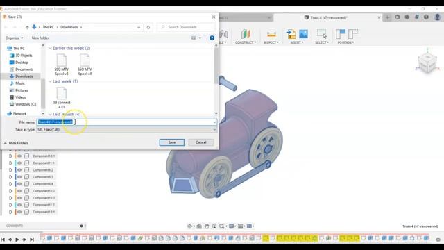 Creating a Mesh in Fusion 360 смотреть онлайн