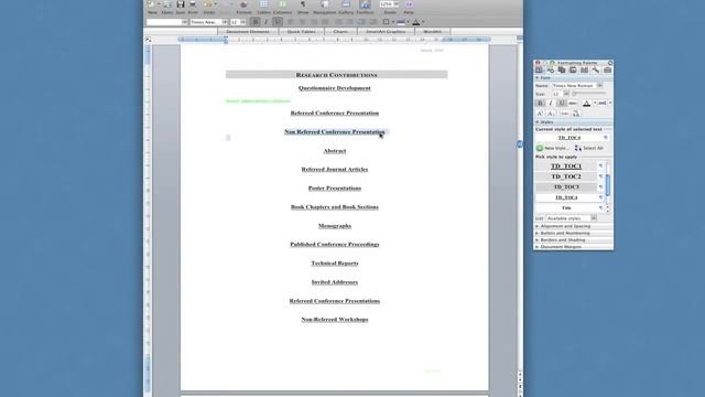 Dossier Template - Modifying Headers and Table of Contents смотреть онлайн