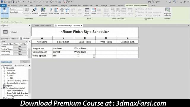 Revit Architecture Creating a key schedule смотреть онлайн