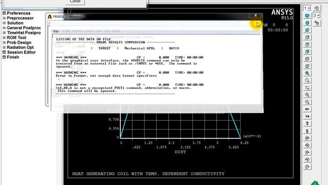 Heat Generating Coil with Temperature Dependent Conductivity- ANSYS смотреть онлайн