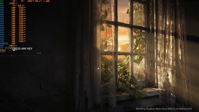 TLOU 9800X3D @ 5.7 шейдер компиляция