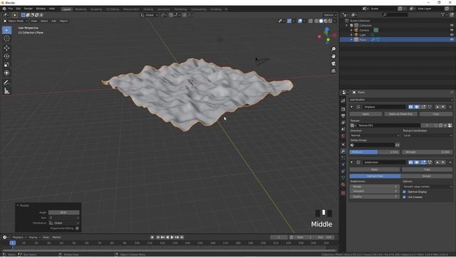 Blender 2.8 Modifier - 21 - Displace смотреть онлайн