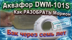 Как разобрать АКВАФОР Морион DWM-101S, состояние бака и силиконовой груши