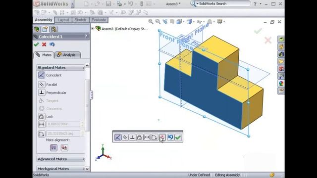 LearnSW for Beginners 04 Adding Mates (Solidworks Tutorial) смотреть онлайн