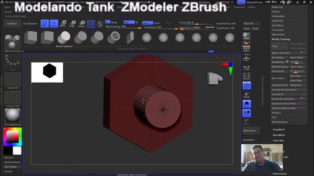 Tank Cartoon - Modelando no Zbrush com Zmodeler - video 02 смотреть онлайн