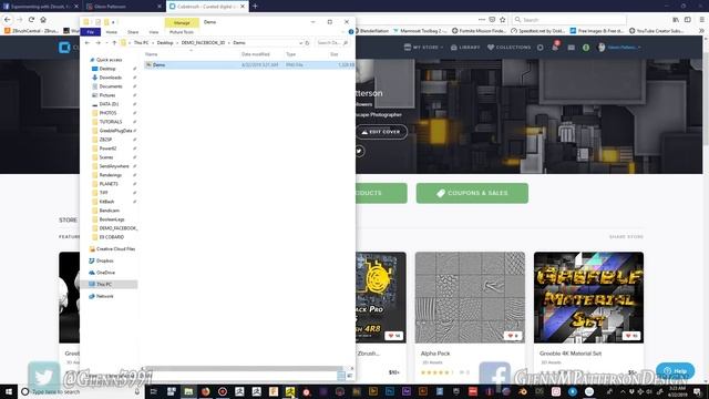 ZBrush 2019 Facebook Photo 3D смотреть онлайн