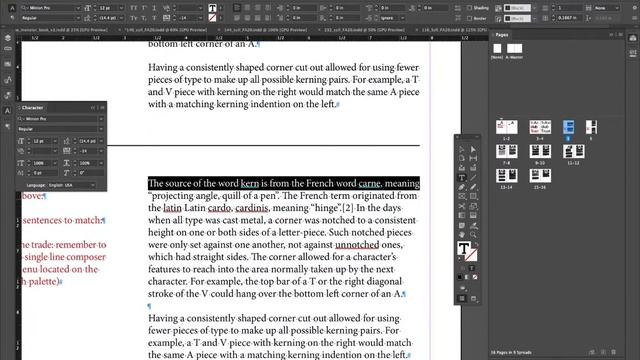 Indesign: kerning and tracking with paragraphs смотреть онлайн