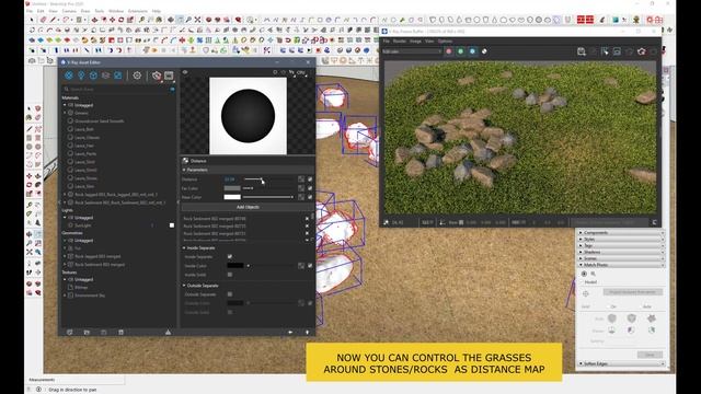 How To Make Grasses Around The Objects (vray 6 For Sketchup) смотреть онлайн