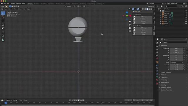 Sci-fi robot tutorial - 3D modeling process in Blender 2.9 смотреть онлайн