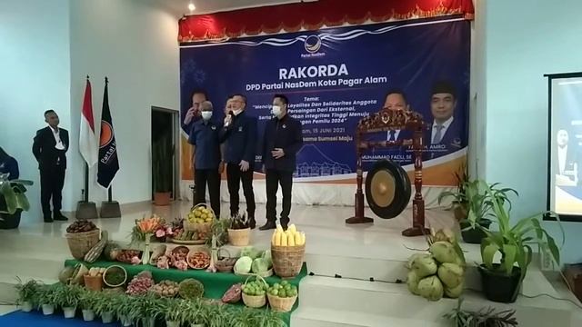 Keluar Dari Partai PKB Walikota Pagaralam Alpian Maskoni Resmi Bergabung Ke Partai Nasdem