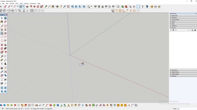SketchUp - Circle Tool смотреть онлайн
