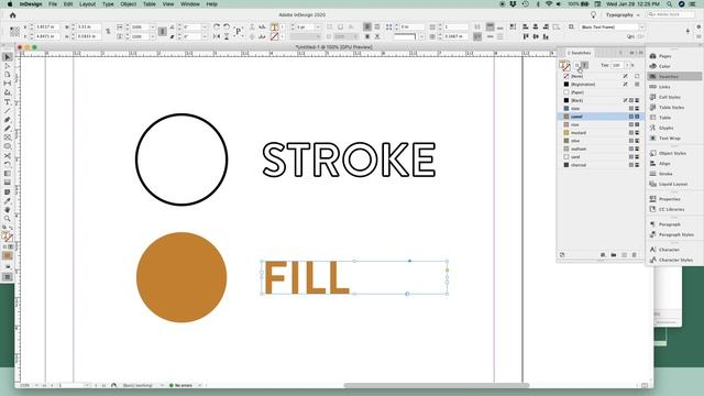How to apply color to text and objects in Adobe InDesign смотреть онлайн