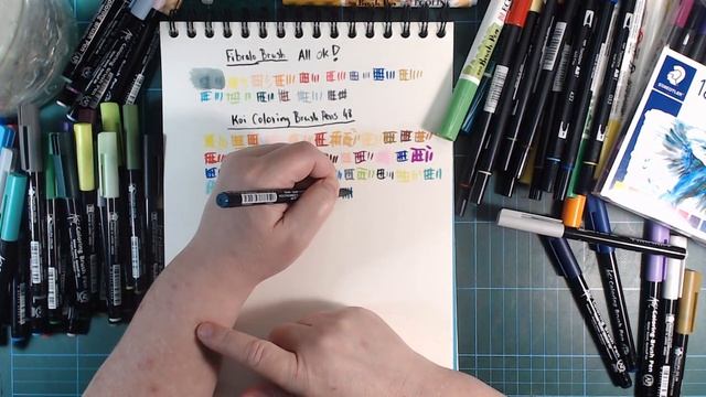Dye/water based brush pens, how well do they age? Swatch test of five brands. смотреть онлайн