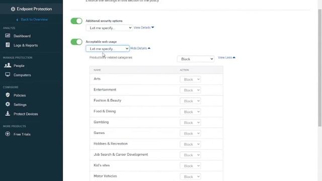 Política de Control Web - Sophos Endpoint Protection смотреть онлайн