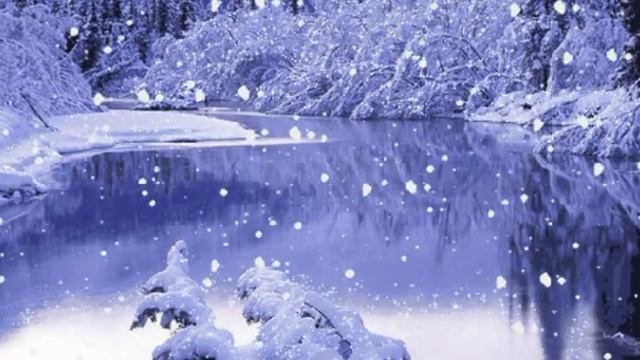 Футаж зимний лес идет снег смотреть онлайн