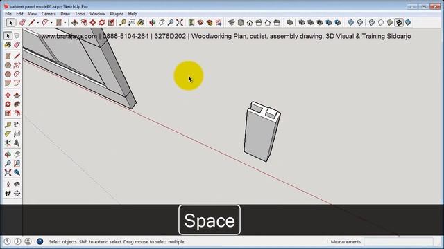 sketchup 2014 woodworking project cabinet panel model01 part02 speed 2x смотреть онлайн
