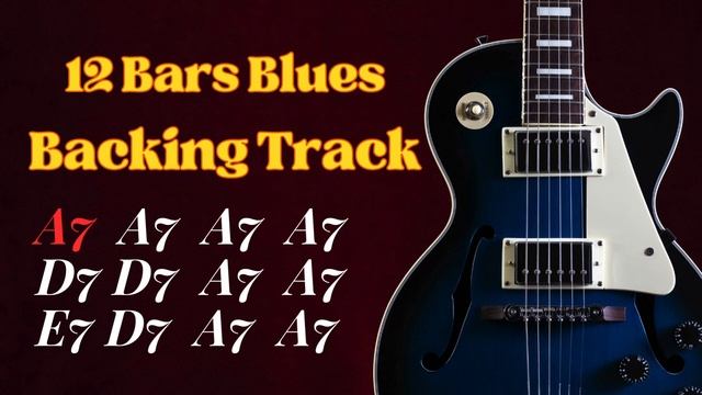 Slow Blues Shuffle in A | 65 BPM | Guitar Backing Track смотреть онлайн