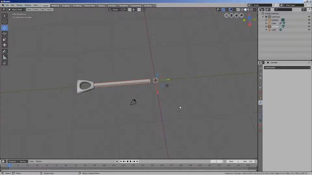 Blender 2.8 Tutorial - Create a shovel in minutes смотреть онлайн