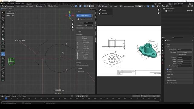 Blender CAD Sketcher 2.uygulama смотреть онлайн