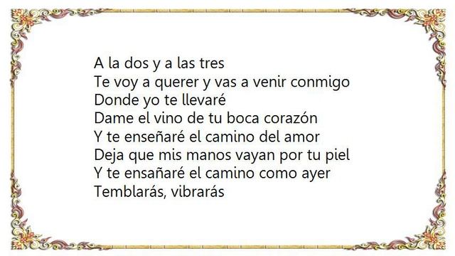 Azucar Moreno - El Vino de Tu Boca Lyrics смотреть онлайн