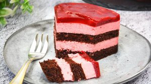 Торт «Клубничный Соблазн» 🍓💘 Идеальный десерт на 14 февраля ❤️ Торт на День влюблённых