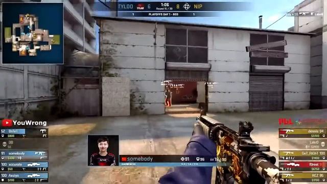 NiP vs TyLoo Cache map3 Highlights CS GO Asia Championships 2018 Quarterfina смотреть онлайн