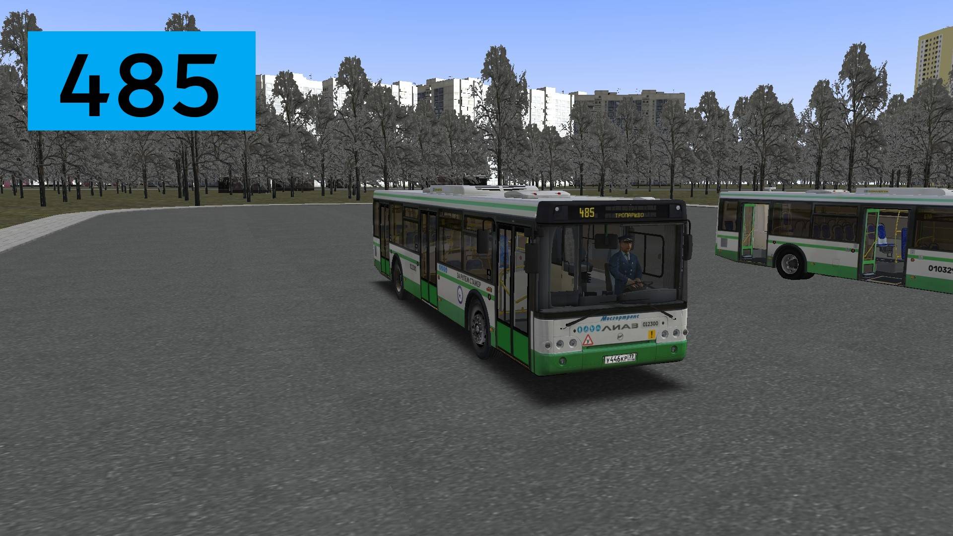 OMSI 2: автобус № 485 Метро Тютчевская - Тропарёво смотреть онлайн