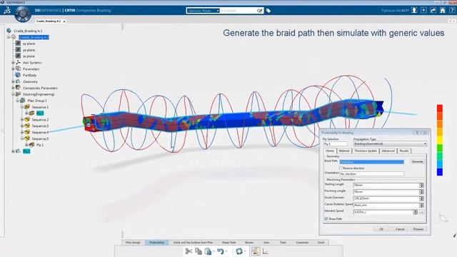 EDS Technologies : CATIA Composites Braiding Designer смотреть онлайн