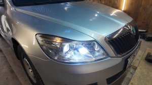 Новый свет у Skoda Octavia A5 с Bi-led