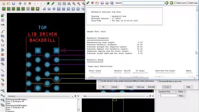 Running the Setup and Analysis portion of Backdrilling from within the Allegro PCB Editor смотреть онлайн