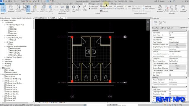 Demo- Ghi chú, Dim,... tự động.Trung Tâm Revit Thực Hành NPD смотреть онлайн